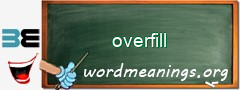 WordMeaning blackboard for overfill